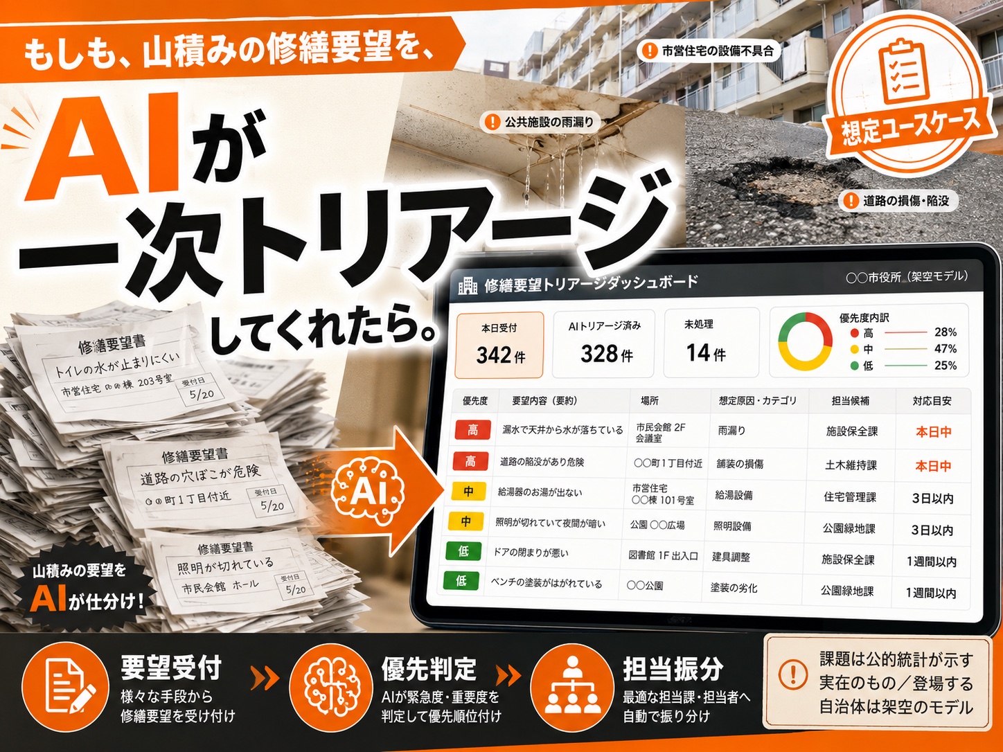 公共施設の修繕 × 生成AI