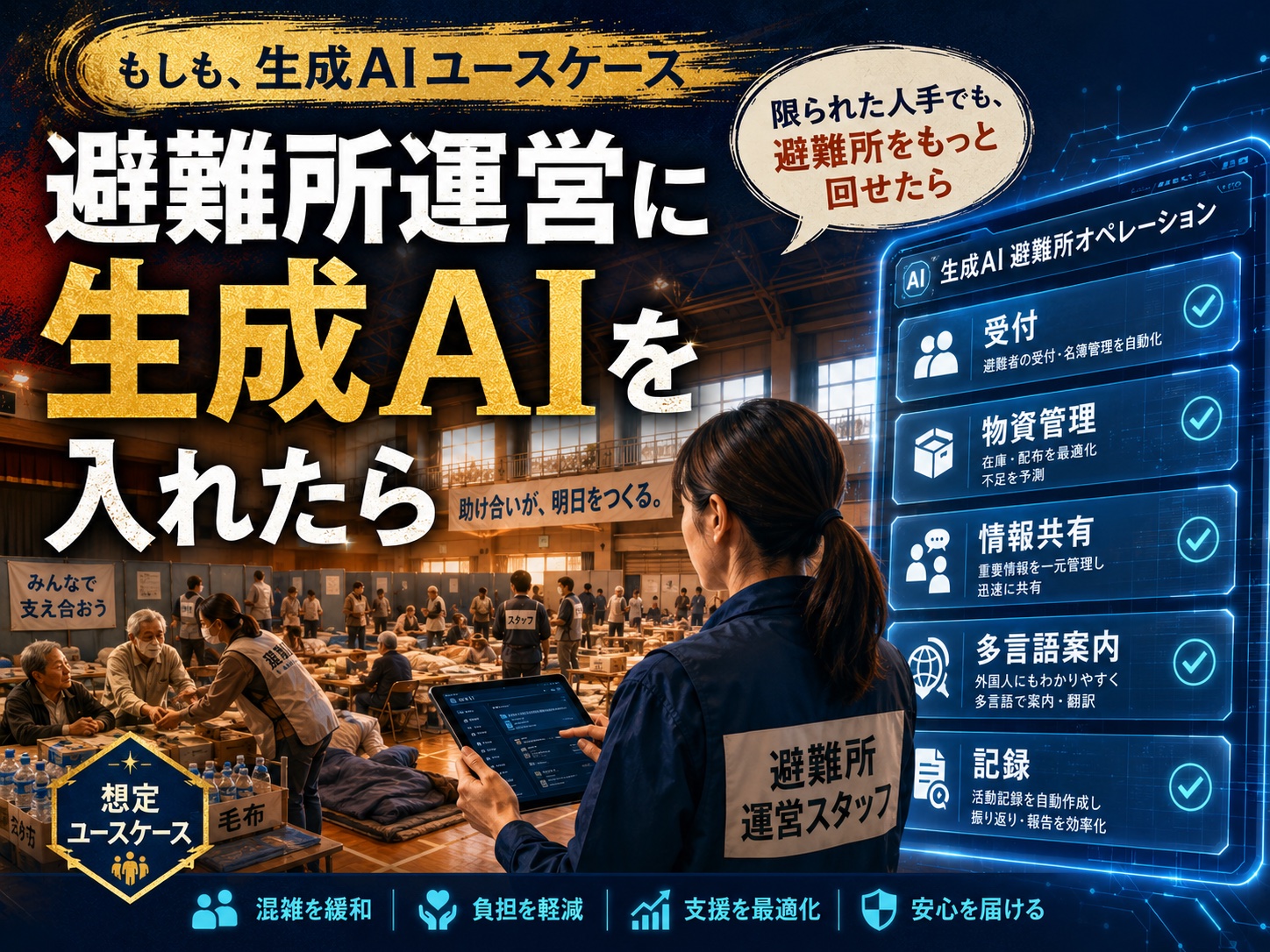 もしも、避難所運営に生成AIを入れたら