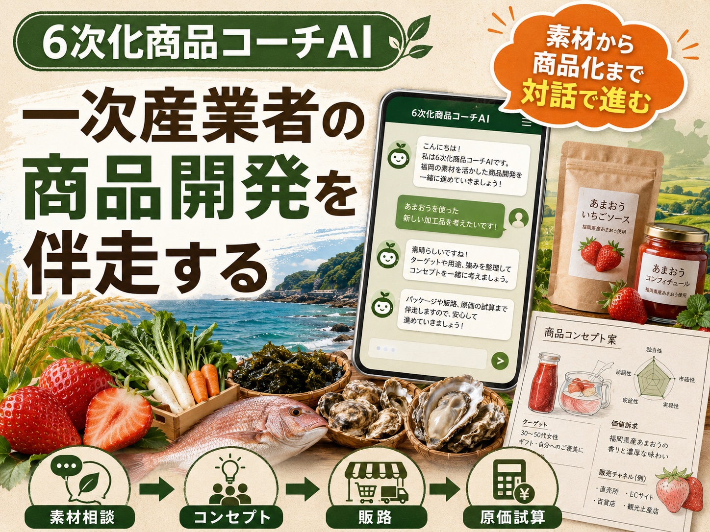6次化商品コーチAI