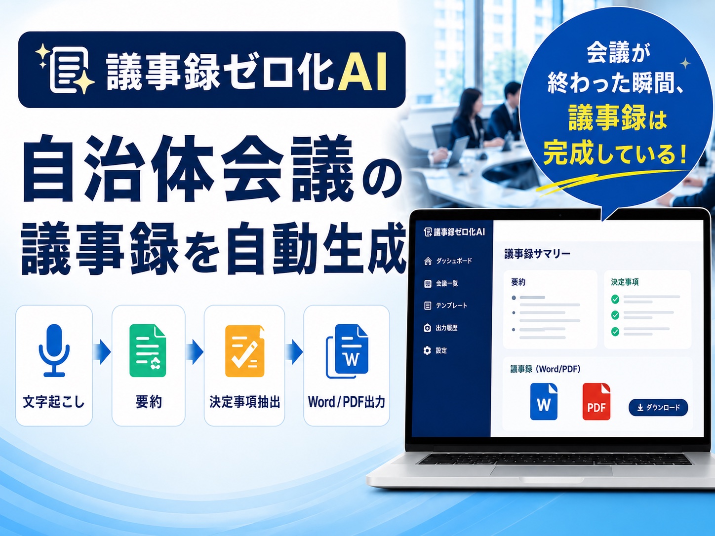 議事録ゼロ化AI
