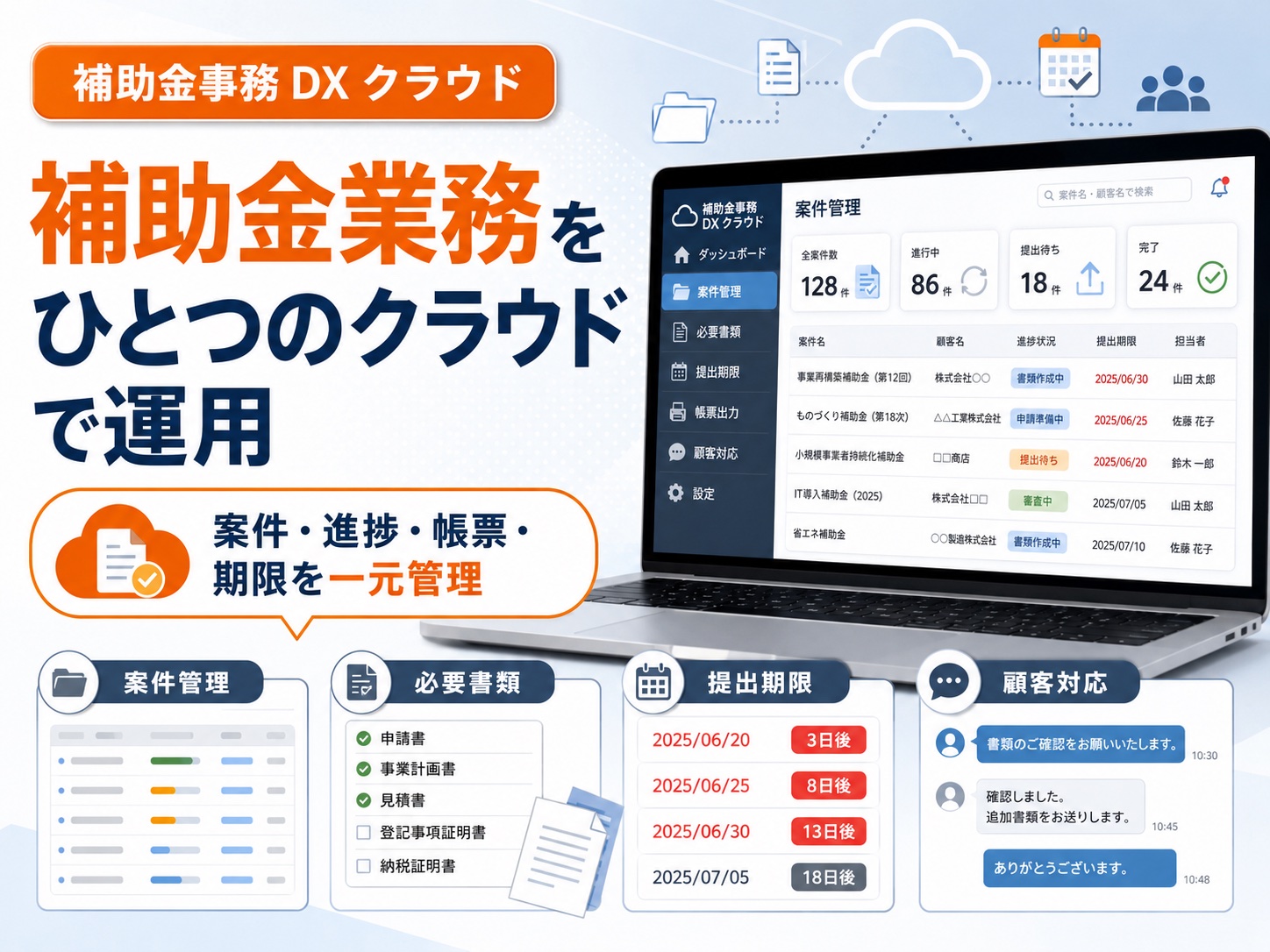 補助金事務 DX クラウド