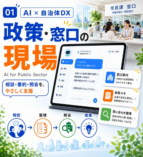 AI × 自治体DX：政策・窓口の現場をAIで支援